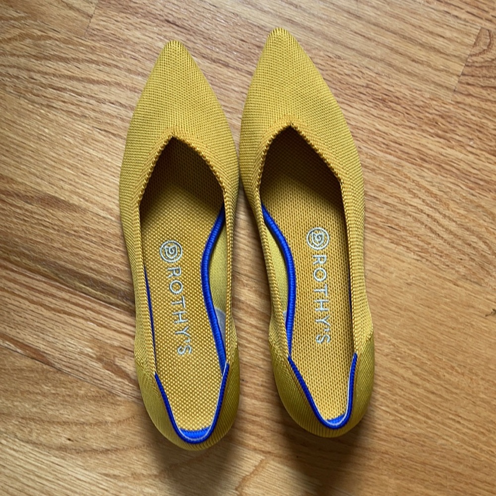 Yellow Pointed Toe Rothy’s